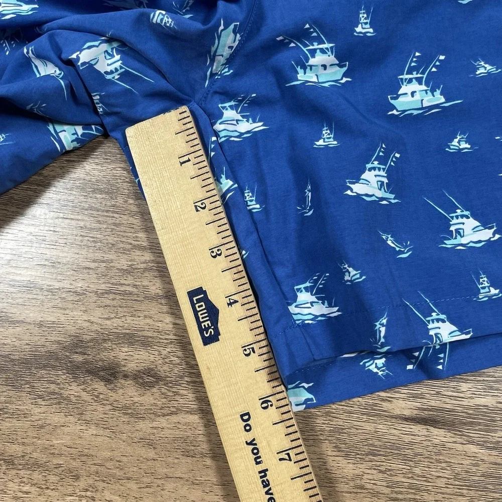 NWT Columbia PFG Men's‎ Large Blue Sailboat Nylon 6